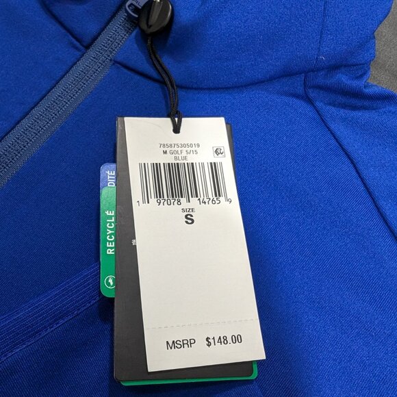 $148 RLX Ralph Lauren Luxury Performance Jersey 1/4 Zip Pullover Blue Size S - Picture 8 of 8